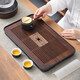 明竹茶盤(pán)家用托盤(pán)功夫茶具套裝2025新款茶盤(pán)竹實(shí)木客廳瀝水干泡小茶臺 【小號雕刻36*24密胺底】不帶管