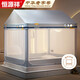 恒源祥A類(lèi)家用防摔圍欄蚊帳三開(kāi)門(mén)1.5米床-城堡【全包防蚊】