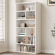 酷林書(shū)架落地簡(jiǎn)約書(shū)柜簡(jiǎn)易多層置物架客廳臥室儲物收納柜子 6層暖白色