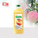 匯源100%桃混合果汁2000ml*1瓶2L嘗鮮裝家庭分享節(jié)日裝量販