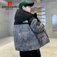 皮爾卡丹（pierre cardin）男童加絨派克服秋冬裝2025新款中大童工裝加厚外套兒童衣服保暖潮 黑色 150cm