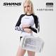 SWANS游泳包果凍包大容量防水干濕分離時(shí)尚泳包健身百搭通用旅游包 純白