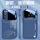 品托 適用華為nova7手機殼pro液態(tài)玻璃保護套nova6/5g新款大視窗全包防摔個性商務(wù)創(chuàng)意男女 Nova7Pro【海軍藍-A1大視窗】+手機膜 液態(tài)玻璃