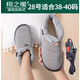 辦公寶電暖鞋充電可行走女男可走暖腳寶插電電熱拖鞋保暖棉拖鞋女 羽絨-灰28（38-40