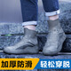 博沃尼克 防雨鞋套成人硅膠雨鞋套下雨防滑耐磨便攜式雨靴鞋套 棕色XL碼