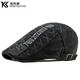 撞青春高端鴨舌帽子男士春夏潮牌復古前進(jìn)帽英倫風(fēng)氣質(zhì)畫(huà)家帽鴨嘴帽男帽 黑色 均碼 54-59cm