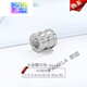 VAN CRUDE ANNORA吊墜單墜女銀不含鏈單顆項鏈墜子莫桑石掛件 XL100285白色金小蠻腰吊墜-無鏈