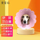 寵星記 伊麗莎白圈 中小型犬 絕育防舔項(xiàng)圈 貓咪狗狗 恥辱圈 柔軟輕便 大號(hào)粉色 頸圍：28-34cm