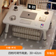 代斯克可升降床上桌筆記本電腦桌折疊桌子宿舍床桌小桌子學生學習小桌板 【暖白】四檔升降+卡槽杯托 70長*48寬*30-42高