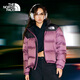 The North Face北面1996Nuptse女款高蓬鵝絨羽絨服ICON潮牌3XEO 紫色/53I XL