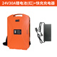 TOMSPOWER【背負式電池】園林電動(dòng)割草機綠籬機托馬斯鋰電池充電器 24V30A鋰電池（紅）+快充充電器
