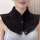 BIFITY新品空調(diào)房小披肩衣領(lǐng)高領(lǐng)圍脖護(hù)肩頸夏季薄款夏季護(hù)頸脖套可拆卸 黑色 純棉