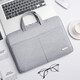 Milooky 輕便手提電腦包14男15女生15.6英寸適用蘋(píng)果13華碩聯(lián)想戴爾16華 A款【白灰色】 15.6-16英寸