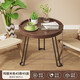 絲竹閣便攜茶幾圍爐煮茶家用戶(hù)外陽(yáng)臺折疊實(shí)木創(chuàng  )意小型結實(shí)耐用桌子泡茶 雞翅木色 45-45款（搶完下架）