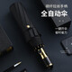 Leodauknow雨傘男女全自動(dòng)三折疊傘碳纖維手柄輕奢商務(wù)傘10骨防強(qiáng)風(fēng)單雙人大號(hào)晴雨傘禮品傘 黑色 傘下直徑115cm