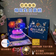 UNIGIFT3d立體生日賀卡定制生日禮物ins小眾高級感卡片送女朋友閨蜜情侶 煙花吹蠟燭+燈光+音樂+DIY年齡