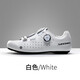 SIDEBIKE 無(wú)鎖騎行鞋 男女休閑公路山地自行車(chē) 非鎖助力騎行鞋 單車(chē)平底鞋 新款-白色-真皮鞋面 42