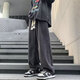 柏斐荻淺色牛仔褲男生純棉夏季薄款寬松直筒長(zhǎng)褲青少年百搭休閑潮牌褲子 TOP 278【X繩】灰色 M