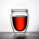 DASHINGLASS隔熱透明雙層玻璃杯耐冷熱咖啡杯創(chuàng)意水杯果汁杯子啤酒杯真空杯 小號+玻璃蓋