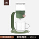 帝國(guó)迷你小可咖啡壺沖茶器日式泡茶壺花茶壺玻璃滴濾式咖啡壺創(chuàng)意沖茶 綠色