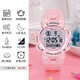 兒童手表女孩防水小學(xué)生初中生運動(dòng)電子表男孩多功能鬧鐘電子表 3301可愛(ài)粉【6-16歲+游泳防水+七
