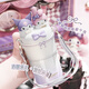 HELLO KITTY520禮物送禮三麗鷗兒童保溫杯小學(xué)生上學(xué)水壺庫洛米吸管杯子女士 庫洛米/美樂蒂-白紫-550ml