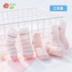 貝貝怡【官方發(fā)售】?jì)和m子秋冬男童棉襪童襪女童四季中筒襪（3雙裝） 裸粉 1-2歲 （有防滑顆粒）