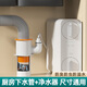 西凈美廚房下水管三通 洗菜盆洗碗機凈水器下水三通接頭下水道防臭神器 接水槽管+凈水器