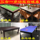 星爾沃臺球桌黑8臺家用餐桌會議桌乒乓球桌球臺子多功能四合一臺球桌 1.8米x1.02米棕色桌+綠色臺布