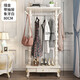 盛連衣帽架歐式實(shí)木衣架落地臥室家用北歐輕奢衣架省空間收納架簡(jiǎn)約掛衣架帶抽屜儲物架 帶抽屜描金象牙白【80長(cháng)】