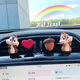齊選車載香薰出風(fēng)口汽車香水可愛奇奇卡通持久淡香氛車內(nèi)飾品擺件用品 奇奇蒂蒂四件套【贈4瓶香水】