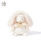 海灣兔Bunnies 小羊玩偶公仔安撫抱睡布娃娃動(dòng)物毛絨玩具兒童教師節禮物 C3米色兔耳披風(fēng) 含羊 17cm