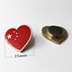 臺(tái)藝 雙喜字胸針徽章 結(jié)婚禮物領(lǐng)證飾品 喜慶婚禮嘉賓紀(jì)念胸章 古典雙喜囍新人領(lǐng)帶夾領(lǐng)針別針磁鐵扣 國(guó)旗心形強(qiáng)磁款（1個(gè)裝）