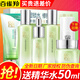 百雀羚（PECHOIN） 護膚品套裝女水嫩倍現(xiàn)臻美護膚品補水保濕滋潤保濕護膚品 洗面奶+精華水+乳液+面霜+眼精華