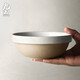 九土 手工粗陶碗日式簡(jiǎn)約陶瓷碗大湯碗面碗復古風(fēng)圓形餐具家用 中號-米飯碗【白色】