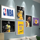 絮之家 詹姆斯湖人NBA海報掛畫(huà)  庫里哈登杜蘭特藍網(wǎng)歐文KOBE裝飾畫(huà)壁畫(huà) 2019詹姆斯-A款