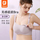 芬也哺乳內衣聚攏產(chǎn)后喂奶薄款大胸懷孕期專用舒適大碼氫氣球孕婦文胸 糖果紫 34/75 【B,C通杯】