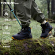 TOREAD kids 男女童2024年新品加絨保暖防滑兒童徒步鞋QFAABM95717 黑色黃色 32碼