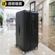 蒂芙卡妮 大尺寸行李箱34寸學(xué)生輕便手提皮箱防刮耐磨旅行箱男女士出差大容量商務(wù)拉桿箱飛機托運密碼箱 黑色 【加厚防爆拉鏈款】 100英寸【加大加厚】
