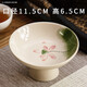 豪祥（HAOXIANG）水果盤(pán)輕奢高檔家用客廳茶幾辦公零食干果糖小吃碟點(diǎn)心陶瓷收納盆 草木灰高腳茶點(diǎn)盤(pán)-荷香