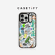 CASETIFY 瑞克和莫蒂 x CASETiFY聯(lián)名 多重宇宙貼紙滿印防摔手機(jī)殼iPhone16 透明黑框-鏡框支架Magsafe iPhone 15 Pro Max
