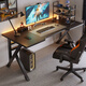 姍姍木藝電腦桌家用電競游戲桌臺式辦公學(xué)習書(shū)桌現代簡(jiǎn)易臥室桌子