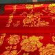 曼施黛被面子掛紅被面紅白喜事老風(fēng)俗大紅結(jié)婚面子龍鳳全花被婚車小姐薄 富貴花開-大紅 120x160cm被面