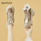 達芙妮（DAPHNE）東北戶外雪地靴二棉鞋女冬季加絨加厚新款厚底運動老爹鞋 金色 加絨 38 (240mm)