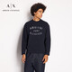 阿瑪尼ARMANI EXCHANGE【禮物】AX男士logo刺繡長袖圓領(lǐng)衛(wèi)衣