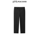 太平鳥(niǎo)男裝 秋季立體印花休閑褲B1GBE3236 黑色1 32