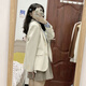 GARNUO黑色小西裝外套女小個(gè)子2025春秋新款韓系炸街高級感氣質(zhì)休閑西服 奶白色 S【80-100斤】