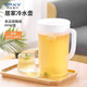 尚品宣印冷水壺涼白開(kāi)茶花水壺大容量耐熱冰箱家用飲用水容器檸檬水果汁杯 透明白【大號2700ml】扎壺 耐高溫塑料冷泡果茶涼水壺飲料桶
