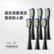 歐可林?jǐn)嘭浲蹼妱?dòng)牙刷牙刷頭通用替換頭刷頭清潔護(hù)齦通用6支裝一年用量 6支 -黑色-專業(yè)清潔型（P1C5）
