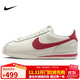 耐克NIKE女子休閑鞋板鞋阿甘鞋CORTEZ新年紅運動(dòng)鞋FZ5167-133帆白36